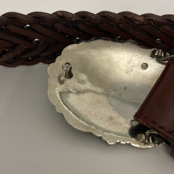 Genuine leather belt with conchos - Picture 6 of 9